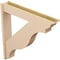Ekena Millwork 8-in W x 48-in D x 48-in H Funston Trad Rough Cedar Woodgrain TimberThane Outlooker, Primed Tan OUTUR080X48X48FST04RCPR - alternate 2